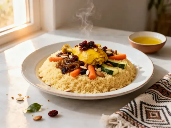 Couscous tfaya au poulet