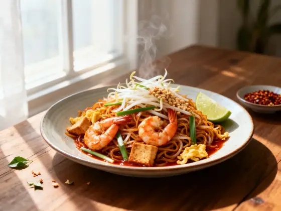 Pad thaï aux crevettes